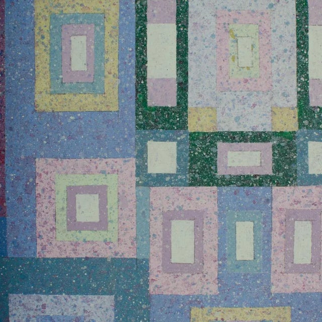 1970s Hans Kline (Canadian, B. 1924- D. 1994), "Blue Kaleidoscope" Painting For Sale - Image 5 of 10