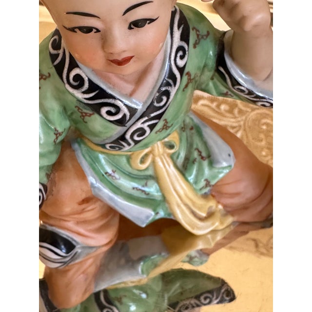 Ceramic Wildwood Accents Hand Painted Chinese Figurines For Sale - Image 7 of 12