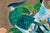 Framed Late 19th Century Hand-Painted Chinoiserie Wallpaper Panel For Sale - Image 9 of 11