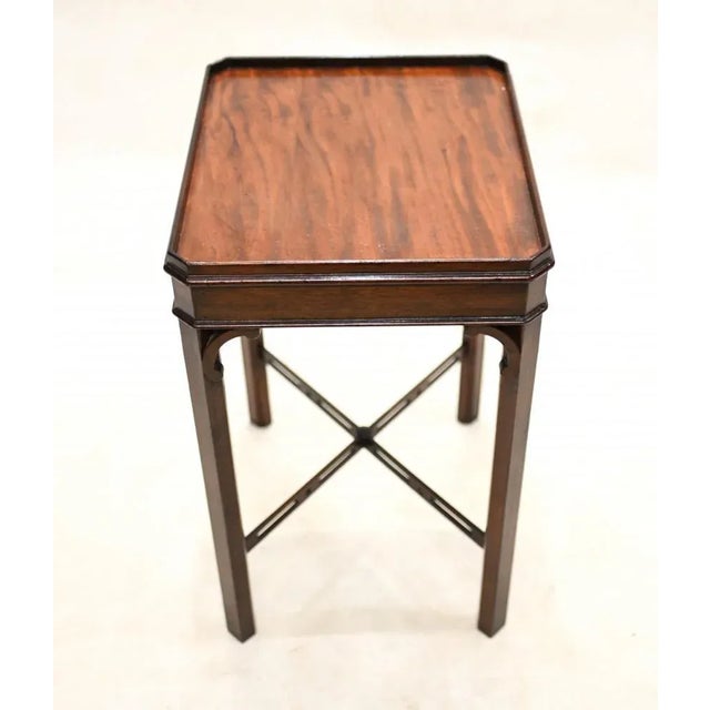 Gold Victorian Side Table Mahogany For Sale - Image 8 of 9