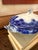 Late 19th Century Antique English Flow Blue Covered Tureen | Staffordshire Serving Dish | Attributed Adams & Son | Victorian Transferware For Sale - Image 5 of 12