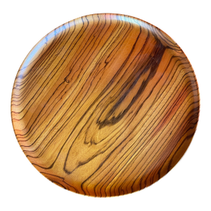 1960s Bob Stocksdale African Zebra Wood Charger