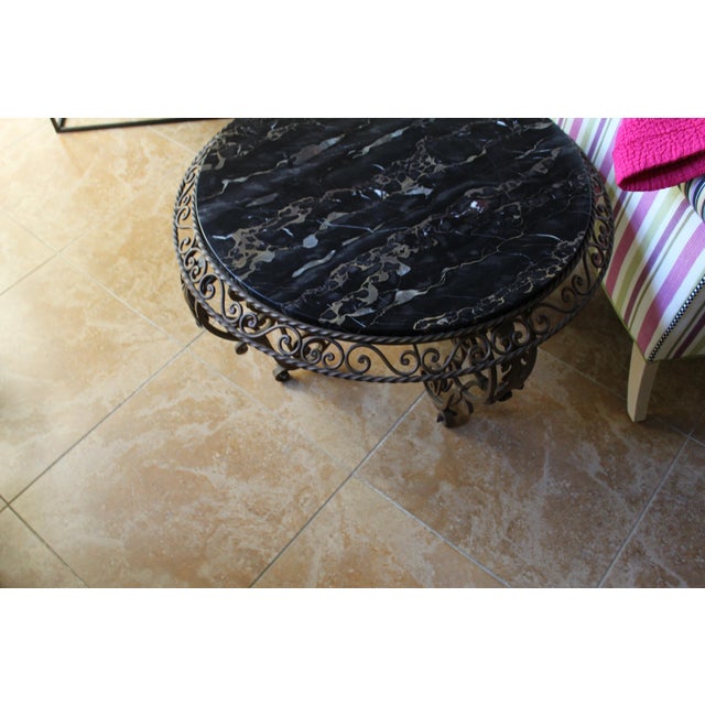 1960s Mid Century/Art Deco Coffee Table after Gilbert Poillerat For Sale - Image 5 of 18