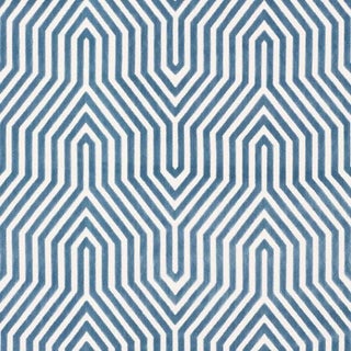 Sample - Schumacher X Mary Mcdonald Vanderbilt Velvet Fabric in Marine For Sale