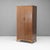 Mid-Century English wardrobe by Vesper in beech and walnut. Fully restored. U.K circa 1950.