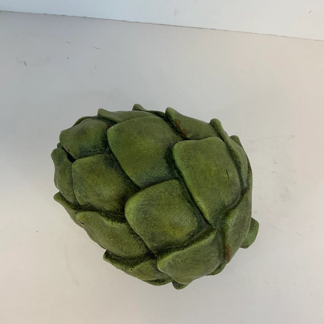 Hollywood Regency 1980s Boho Chic Tabletop Decor Artichoke Figurine For Sale - Image 3 of 8