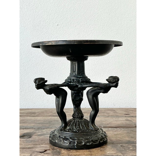 Vintage Neoclassical Three Graces Compote For Sale - Image 12 of 12