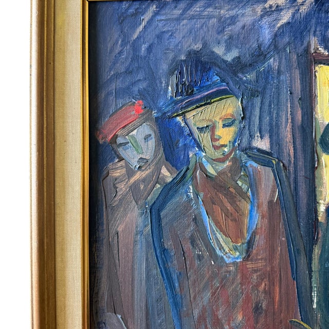1960s Mid Century Modern Swedish Expressionist Oil Painting - Uno Bornemark (1924–2009) For Sale - Image 5 of 10