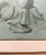 1979 Original Signed Modernist Charcoal Still Life on Blue Paper by Siegel For Sale - Image 4 of 7