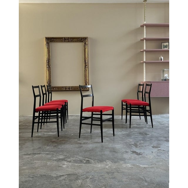 Vintage Superleggera Chairs by Gio Ponti for Cassina, 1950s, Set of 6 For Sale - Image 12 of 12