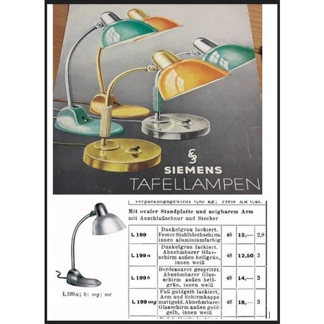 Desk Lamp from Siemens, 1930s For Sale - Image 4 of 5