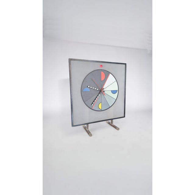 Morphos Clock by Kurt B. Delbanco for Acerbis, Italy, 1980s For Sale - Image 6 of 6