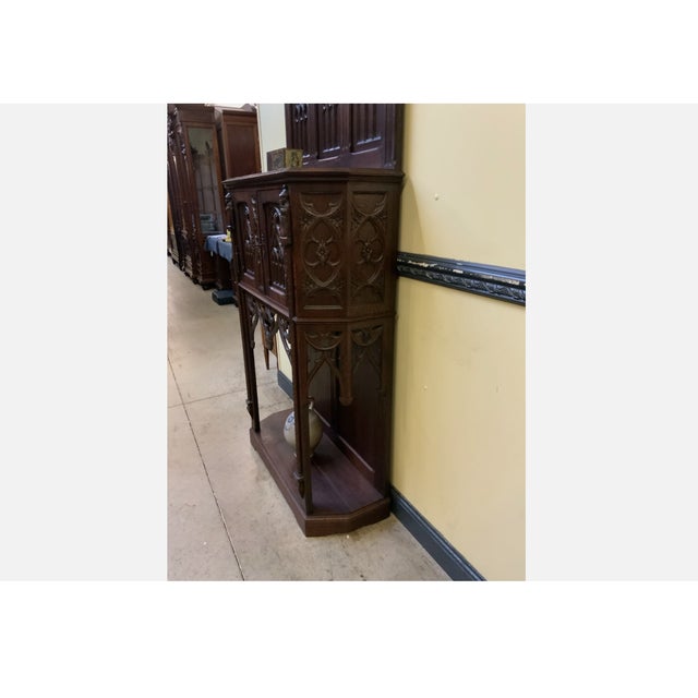 Antique Neo-Gothic Cabinet, 1880 For Sale - Image 10 of 14
