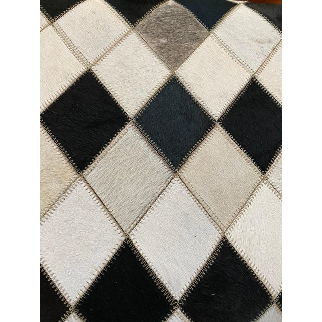 Chrome Modern Chrome and Cowhide Bench For Sale - Image 8 of 13