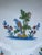 18th Century Large French Faience Parrot Bowl La Rochelle. On the center a parrot in a tree. Unusual cornflower blue color...