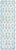 Lavable Machine Woven Rug Blue 3x8 For Sale - Image 4 of 4
