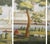 Traditional European Pastoral Scene Hand-Painted Wallpaper, Unframed For Sale - Image 4 of 4