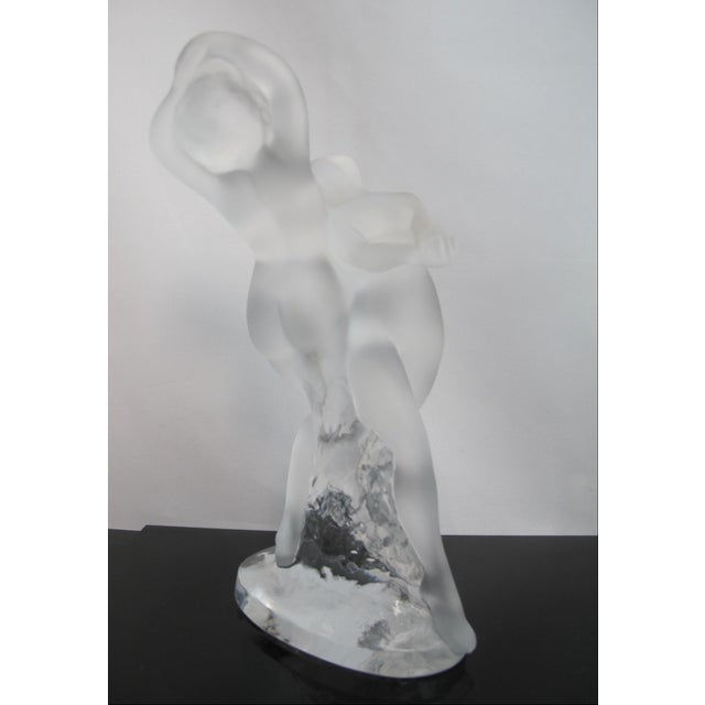 Lalique Crystal Deux Danseuses Two Nude Female Dancers 10" Art Deco Sculpture For Sale - Image 11 of 17