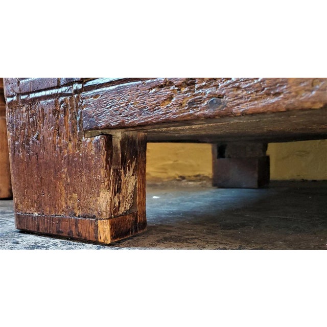 Wood 17c English Carved Oak Dowry Chest For Sale - Image 7 of 13