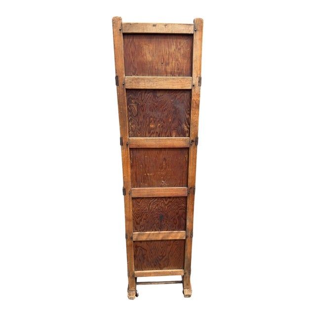 Early 20th Century Maine Shoe Factory Numbered Wood Rolling Cubbies / Industrial Shelving Cart For Sale - Image 17 of 18