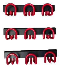 Treposti 993 Wall-Mounted Coat Racks by Barbieri E Marianelli for Rexite, Set of 3