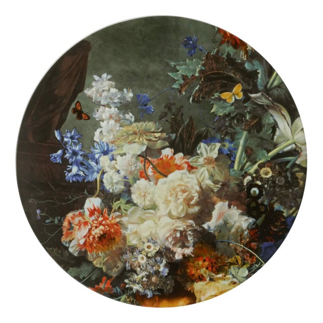 Large Delft Floral Splendor Wall Plate by Heiden delfts blauw For Sale