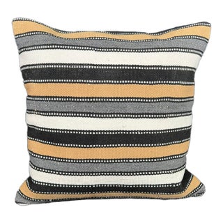 Turkish Hemp Pillow Cushion Natural Beige Black Cushion Cover 20x20 For Sale