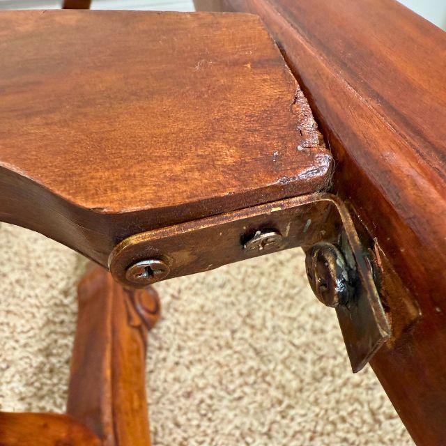 Late 20th Century, Rococo Style Carved Wood and Marble Console Table For Sale - Image 12 of 12