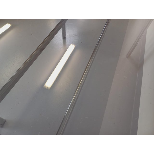 Vintage Oval Dining Table in Smoked Glass and Chrome Metal, 1970s For Sale - Image 11 of 18