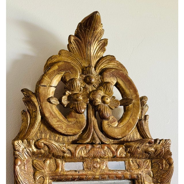18th Century Louis Xv Style Gilt Wood Mirror For Sale - Image 4 of 18