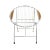 Retro Ring White Iron Outdoor Chair For Sale