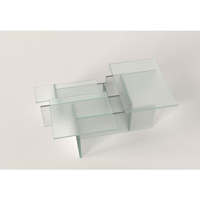 Dedalo V2 Glass Low Table by Simone Fanciullacci For Sale - Image 10 of 11