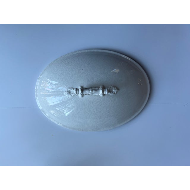 White Antique Maddock England Semi Porcelain China Oval Footed Tureen For Sale - Image 8 of 8