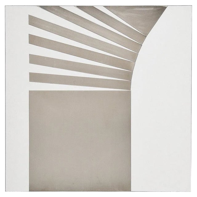 Stainless Steel Wall Artwork attributed to Rudolf Wolf, 1972 For Sale