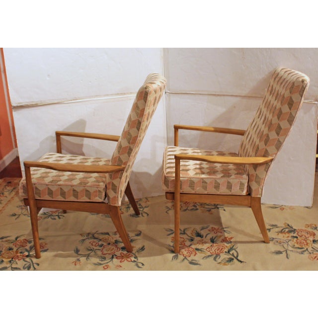 Mid-Century Modern Mid-20th Century Pair of Parker-Knoll Arm Chairs For Sale - Image 3 of 8