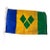 Saint Vincent & the Grenadines Vintage Nautical Burgee Flag For Sale