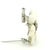 Mid-Century Modern Vintage Italian 18k White Gold Mother-of-Pearl Diamond Flower Brooch, 1970s For Sale - Image 3 of 16
