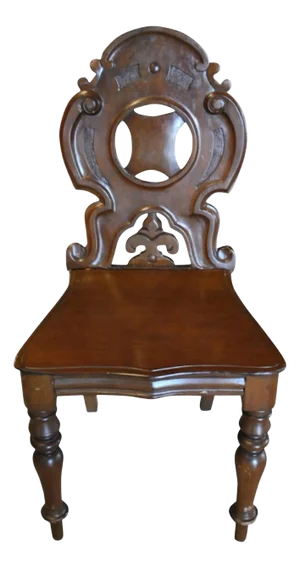 Good Single English Mahogany Hall Chair