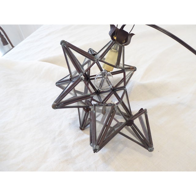 Vintage Copper Star Light For Sale - Image 4 of 4