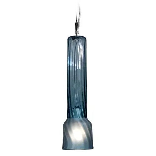 Tempo Camo Pendant Light from the Flashlight Collection in Teal For Sale - Image 4 of 4