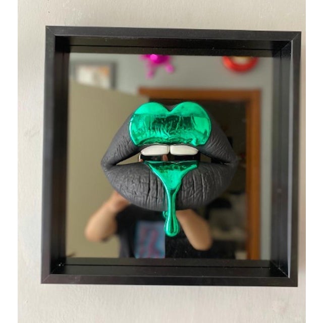 Sagrasse, I Want to Break Free, Green Heart, 2025, Resin and Marble powder For Sale - Image 6 of 7