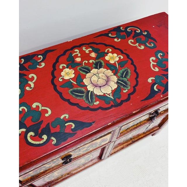 Tibetan Bedside Tables, 1980s, Set of 2 For Sale - Image 6 of 12