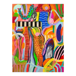 Contemporary Abstract Acrylic on Canvas Painting "Barotrópico Xi" by Daniela Marin