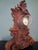 Metal Black Forest Clock with Fox & Bird, 1920 For Sale - Image 7 of 14