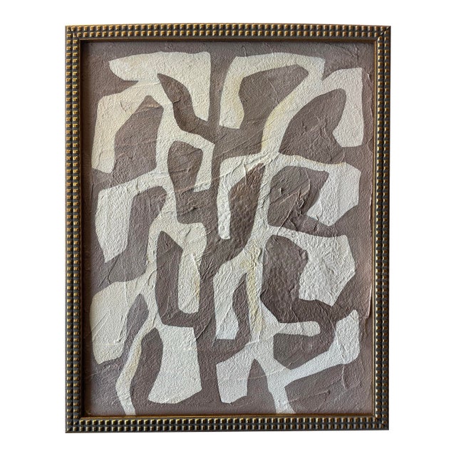 2025 "Il Cielo" Abstract Botanical Painting on Canvas by Artist r.k. Red For Sale