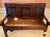 Wood Antique English 18th C. King Charles II Oak Settle For Sale - Image 7 of 7