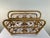 Boho Chic Vintage Rattan Bamboo Magazine Rack With Swivel Handle and Curls For Sale - Image 3 of 12