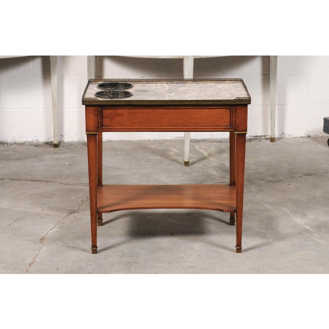 Wood 19th Century Marble Top Rafraîchissoir From France For Sale - Image 7 of 16