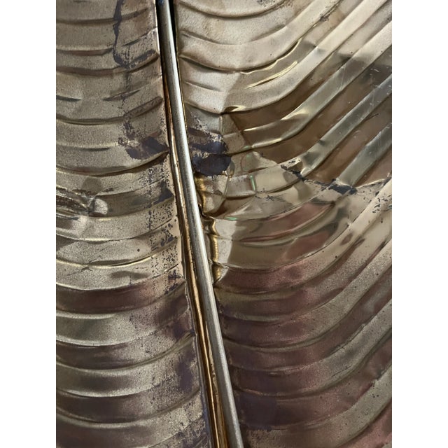 1970s Hollywood Regency Brass Banana Tree Sculpture Attributed to Maison Jansen For Sale - Image 9 of 12