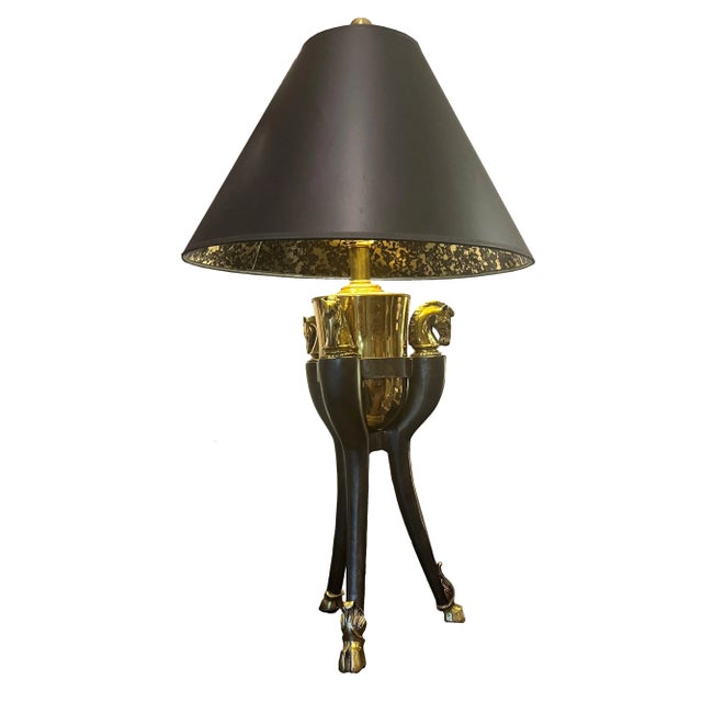 Mid-Century Modern Mid-Certainly Art-Deco Equestrian Table Lamp For Sale - Image 3 of 4